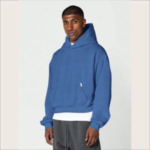 Vente en gros OEM Pull à capuche pour hommes Sweat à capuche en coton polaire vierge à manches longues Streetwear simple design personnalisé Pull à capuche pour hommes - Product Image 1