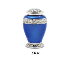 Vente chaude grande ancre bleu marine avec urne adulte de crémation en nacre pour cendres humaines avec couvercle et sac en velours gratuit - Product Image 4