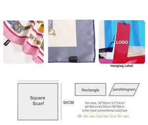 Pañuelo Cuadrado de Seda Estampado de Alta Calidad Personalizado Love by the Lake HD, Pañuelos de Cuello de Seda para Mujer, Pañuelos para el Cabello - Product Image 2