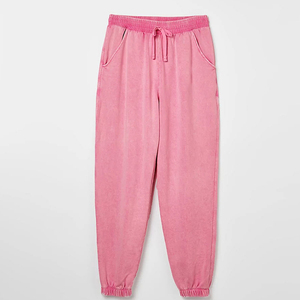 Pantalones Deportivos de Mujer, Cálidos, Ecológicos, Transpirables, de Tela de Lana Peinada, hasta la Rodilla, Cintura Media, con Cordón Ajustable - Product Image 1