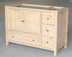 Vanité de salle de bain de 48 pouces 7, démontage de meubles en paquet plat, fabricant du Vietnam, finition à base d'eau non toxique - Product Image 2