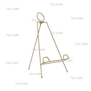 Soporte de bienvenida de color dorado y hierro Soporte de bienvenida de tamaño y forma personalizados para uso en decoración interior y exterior - Product Image 2