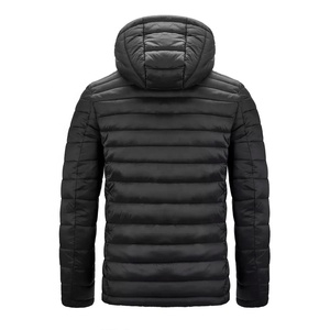 Wholesale Custom Winter <b>Light</b>-Quilted Bubble Puffer <b>Jacket</b> <b>for</b> <b>Men</b> Plus Size Stand Collar Black Leisure OEM Service Available - Product Image 6