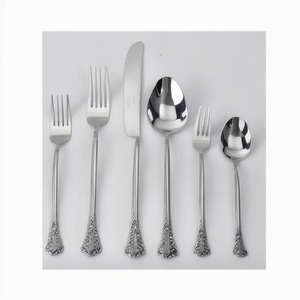 Couteau en métal, cuillère, fourchette, couverts de cuisine plaqués argent, ensemble de couverts en acier inoxydable pour hôtel et restaurant, ensemble de couverts modernes - Product Image 3