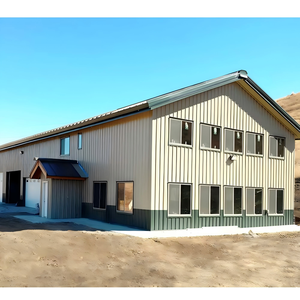 Structure en acier préfabriquée moderne de Papouasie-Nouvelle-Guinée Barndominium/grange en métal une option élégante de maison Barndo - Product Image 5