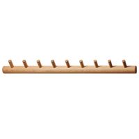 Porte-manteau mural en bois avec cinq pinces crochet à vêtements support bouton organisateur simple crochet mural moderne support en bois élégant