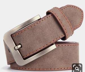 Ceinture en daim artisanal Prestige, fabriquée à la main avec du cuir de daim de qualité supérieure par Divine International - Product Image 3