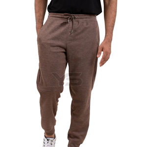 Pantalon de jogging personnalisé de qualité supérieure pour hommes 100% coton pantalon de survêtement de gymnastique fuselé léger et solide style décontracté cordon de serrage grande taille - Product Image 1