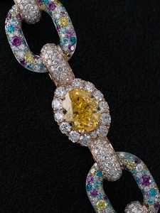 Custom 925 Sterling <b>Silver</b> Solid VVS Green Moissanite Diamond Pendant <b>Chain</b> Soild Hip Hop for <b>Men</b> Religion-Inspired Jewelry - Product Image 4