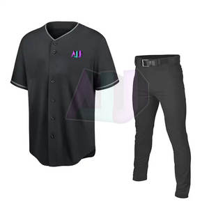 Conjunto de Uniforme de Béisbol Personalizado con Diseño a Medida para Equipos Adultos, Tejido Transpirable, Ligero y de Secado Rápido, Tallas Grandes - Product Image 1