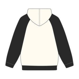 Embroidered Letters Alpha APA Hoodie Premium <b>Neutral</b> & Black Raglan Sleeves Greek Fraternity Apparel Divine Nine HBCU Apparel - Product Image 3