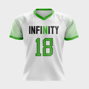 เสื้อกล่องลาครอสสำหรับผู้หญิงเสื้อกางเกงขาสั้นพิมพ์ลายแบบระเหิดตามสั่ง - Product Image 1