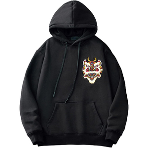 Sudadera con capucha Vintage Premium para hombre elegante geométrico 3D logotipo impreso personalizado 100% algodón Casual forrado antiarrugas impermeable - Product Image 6