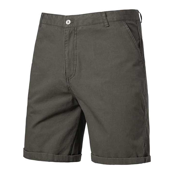Men's Cotton Casual Shorts Summer Business Casual Knee Pants Classic Streetwear Golf Shorts