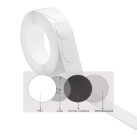 Muestra gratis imprimible programable RFID en etiqueta de metal NFC anti metal etiqueta/pegatina
