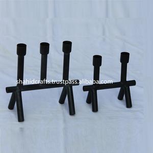 Portavelas de metal decorativo negro con el último diseño sin llama para decoración del hogar y decoración navideña - Product Image 4