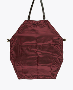 Burgundy dark red leather <b>apron</b> with contrast pockets and fabric lining premium cowhide leather <b>apron</b> comfortable work <b>apron</b> - Product Image 2