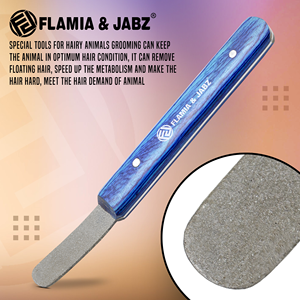 Peine ecológico de alta calidad para el cuidado del perro Durable Acero inoxidable Elegante madera Pet Metal Flamia & Jabz - Product Image 3