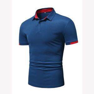 High Quality 100% Cotton Men's for Polo <b>Shirts</b> Custom Size XL Short Sleeve Anti-Wrinkle <b>T</b>-<b>Shirts</b> Solid Wholesale Knitted Fabric - Product Image 4