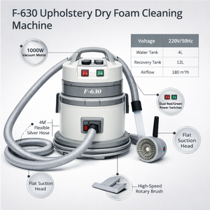 Máquina <span class=keywords><strong>de</strong></span> Espuma Seca Industrial para Tapicería F630 |   Limpiador <span class=keywords><strong>de</strong></span> Telas Eficiente para Hoteles, Restaurantes y Detallado <span class=keywords><strong>de</strong></span> Automóviles - Product Image 3