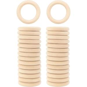 Stylish Premium Wooden <b>Curtain</b> <b>Ring</b> High Strength Smooth <b>Wood</b> <b>Curtain</b> <b>Ring</b> <b>For</b> Hotel Home Drapery Rod Window <b>Curtain</b> - Product Image 3