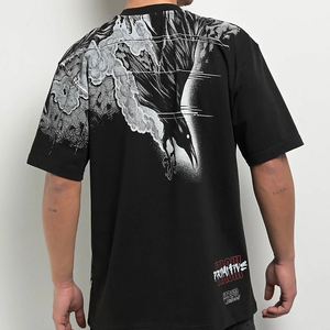 100% Cotton Jersey 260g Oversized Blank O-Neck <b>Half</b> <b>Sleeve</b> Silk Screen Printed T-Shirt for <b>Men</b> Women Vintage Streetwear - Product Image 2