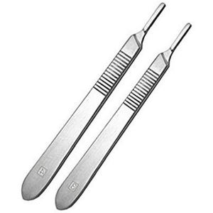 Manche de scalpel chirurgical en acier inoxydable, instrument médical réutilisable, outil de coupe pour chirurgie orthopédique, vétérinaire et générale - Product Image 3