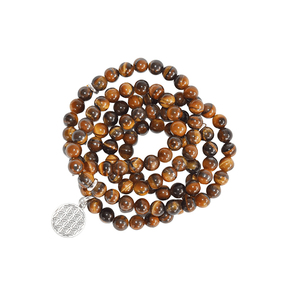 Hot Selling Handmade Wholesale Excellent Quality Gorgeous Tiger Eye Crystals 108 Prayer Bead Meditation Mala <b>Bracelets</b> - Product Image 1