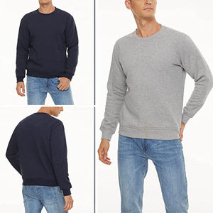 Sudadera Premium de Algodón con Cuello Redondo, Unisex, Color Negro Sólido, Suave, de Felpa, para Imprimir - Product Image 6