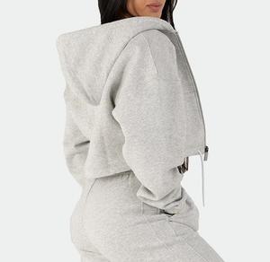 Conjunto de sudadera con capucha y pantalones deportivos para mujer a la moda de alta calidad al por mayor, conjunto de Sudadera con capucha para mujer, conjunto de chándal - Product Image 3