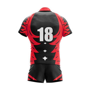 Nuevo uniforme de rugby hecho a medida de fábrica 2025 para adultos, uniforme de rugby transpirable de secado rápido para equipos en poliéster 100% - Product Image 6