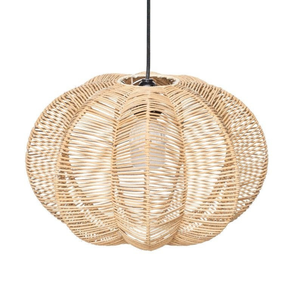 Handcrafted <b>Rattan</b> Bamboo Wicker <b>Pendant</b> <b>Light</b> Lampshade Manufacturer Sustainable Durable Lighting Fixture from Vietnam - Product Image 1