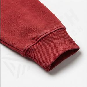 Conjunto Deportivo de 400 Gsm al por Mayor, Lavado Ácido, Bordado Desgastado, Pantalones Holgados, Sudadera con Capucha, Chándal Acampanado para Hombre, Color Personalizado - Product Image 6