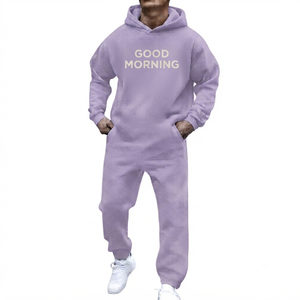 Wholesale Rate Men's Winter Printed Tracksuit Pullover <b>Hoodies</b> Training Jogger Sets Sport Wear Sweat Suits Casual Design New - Product Image 2