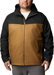 Men's Casual Sherpa Lined Rain <b>Jackets</b> Winter Warm Windproof Waterproof Outdoor Coat with Stand Collar and Zipper Closure - Product Image 6