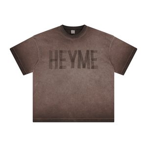 Camiseta informal de gran tamaño para hombre, Camiseta con estampado de gran tamaño personalizado, transpirable, con hombros caídos, 100% algodón, cuello redondo, diseño estampado - Product Image 2