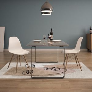 Durabilité et confort motif abstrait brodé peluche laine soie mélange ensembles de tapis tuftés à la main pour la décoration intérieure - Product Image 5