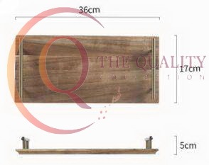 Plateau de service en bois naturel pour la cuisine et la salle à manger, durable et élégant - Product Image 6
