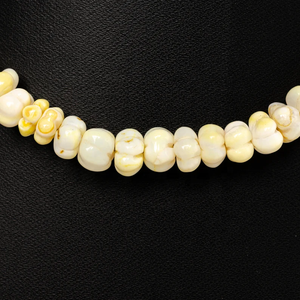 Collier de perles en forme de melon de pierres précieuses lisses d'opale jaune naturelle bijoux collier de perles d'opale de bonbon avec fermoir en argent sterling 925 - Product Image 2