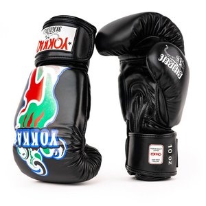 Guantes de boxeo de competición Guantes de boxeo de cuero PU Hombres Mujeres Guantes de boxeo Pantera personalizados - Product Image 4