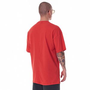 Camiseta de algodón en blanco para hombre con diseño OEM, camiseta de gran tamaño con diseño de hombros caídos, camisetas con estampado de calidad personalizada - Product Image 3