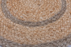 แผ่นรองจานแบบถักมือจากปอกระเจา ขนาด 12 นิ้ว ลายทางแบบดั้งเดิม หรูหรา ใช้ได้สองด้าน เป็นมิตรกับสิ่งแวดล้อม ใช้ซ้ำได้ กันลื่น เหมาะสำหรับใช้ในบ้าน โรงแรม และงานเลี้ยง - Product Image 4