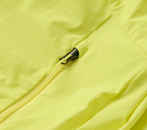 SPRINT SPORTS Unisex Full Zip Windproof Eco-Friendly Quick Dry <b>Cycling</b> <b>Jacket</b> Long Sleeve Mustard Color 100% Polyester Adult - Product Image 5