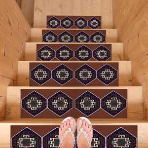 Tapis imprimé vintage, personnalisé, fait main, turc, Step, cadeau moderne, tapis Step - Product Image 5