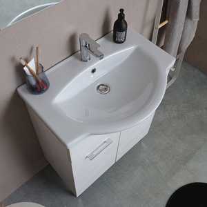 ตู้ห้องน้ำแบบตั้งพื้น Ravenna White Oak ขนาด 65 ซม. ชุดห้องน้ำดีไซน์หรู - Product Image 5