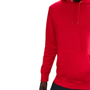 <b>Men</b> Winter <b>Red</b> Pullover Hoodie Cotton Fleece Warm Plain Hooded <b>Sweatshirt</b> Long Sleeve Streetwear Solid Color Custom Wholesale - Product Image 4