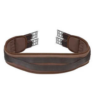 Cincha de equitación de cuero genuino con hebilla de acero inoxidable y logotipo personalizado, transpirable, para silla de montar inglesa, precio mayorista - Product Image 3