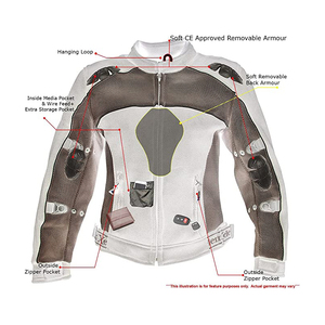Veste en textile pour moto personnalisée, fraîche pour l'été - Product Image 4
