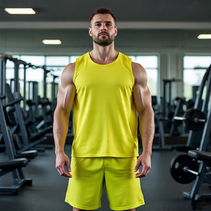 Camiseta de malla personalizada para hombre, camiseta para correr, camisetas sin mangas atléticas de ajuste muscular para hombre, chaleco de entrenamiento para gimnasio, camiseta de malla para niños - Product Image 1