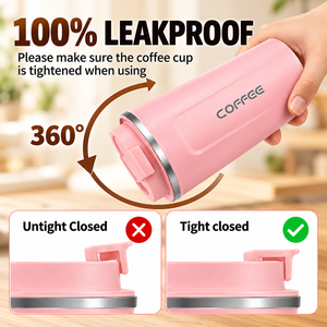 Vente chaude, thermos de haute qualité avec logo personnalisé, boîte cadeau, bouteille à café, tasse, thermos, vide, en acier inoxydable 304, double paroi - Product Image 5